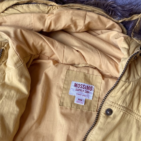 Mossimo tan/gold jacket with hood - Picture 2 of 7